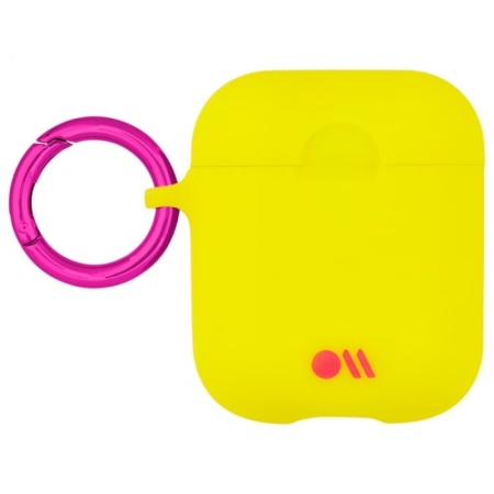 Чехол Case-Mate для AirPods c держателем Lemon Lime Yellow