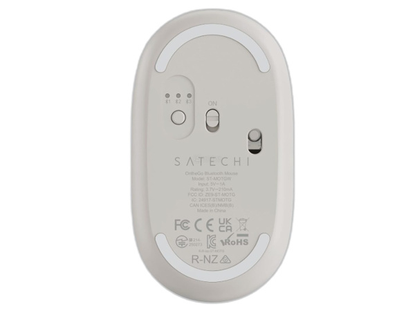 Мышка компьютерная Satechi OntheGo Bluetooth Mouse with USB-C Rechargeable Battery Песочный