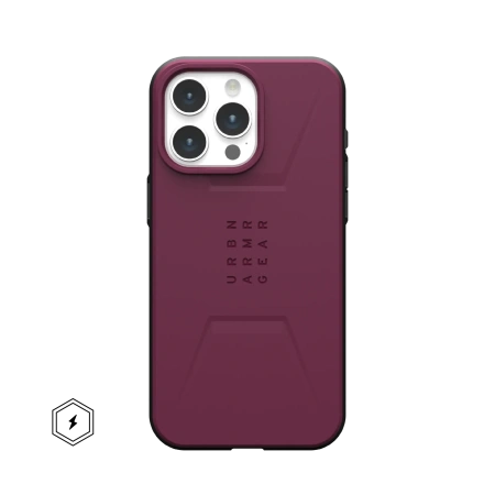 Защитный чехол UAG Civilian iPhone 15 Pro Max MagSafe Bordeaux