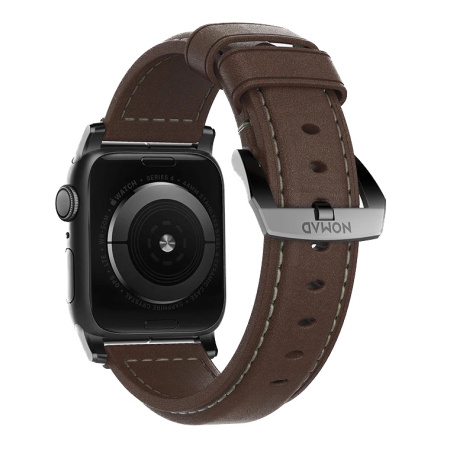 Ремешок Nomad Traditional Band для Apple Watch 49/46/45/44 Rustic Brown / Black Hardware