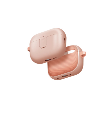 Защитный чехол Uniq для Airpods Pro 3 CLYDE Lock case Light Pink/Crepe Pink