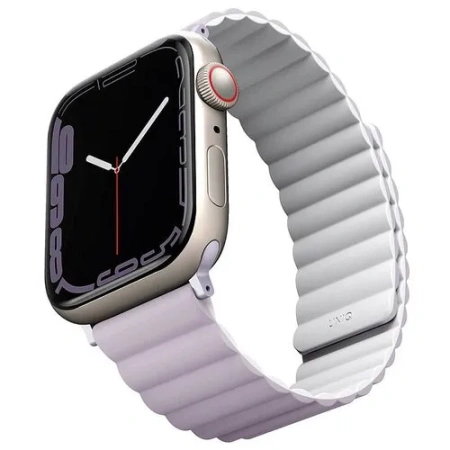 Ремешок Uniq для Apple Watch 42-45 mm Revix Reversible Magnetic Lilac/White