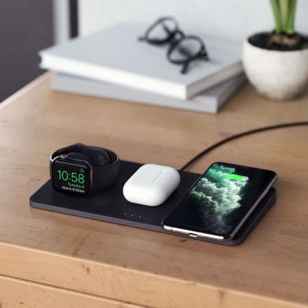 Беспроводное зарядное устройство Satechi Trio Wireless Charging Pad Black