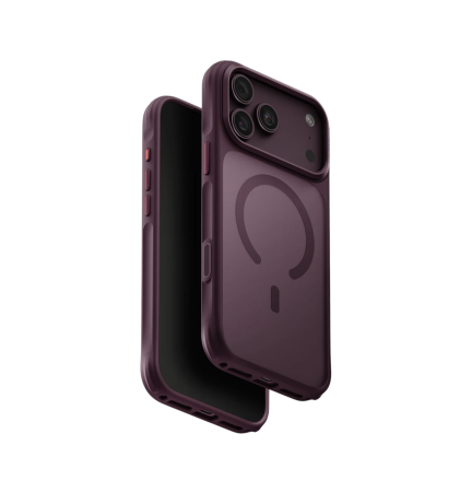 Защитный чехол Uniq для iPhone 17 Pro/18 Pro Veren MagSafe Burgundy Frost