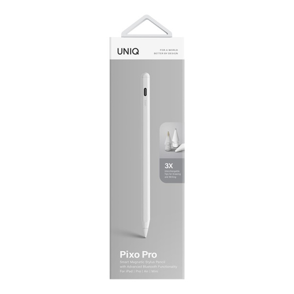 Стилус Uniq PIXO PRO Magnetic Stylus for iPad (with wireless charging) White