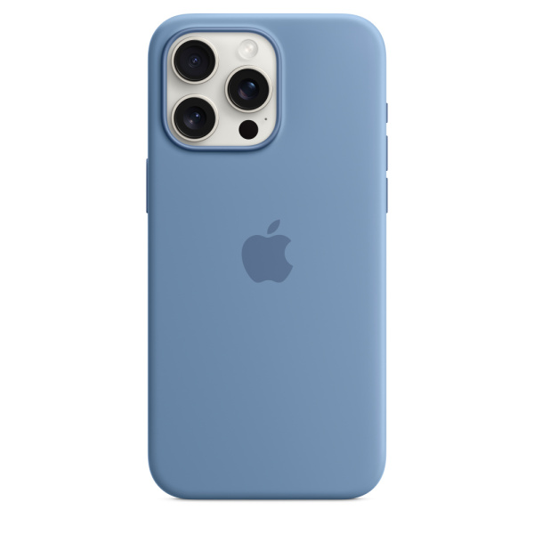 Чехол Apple iPhone 15 Pro Max Silicone Case with MagSafe Winter Blue