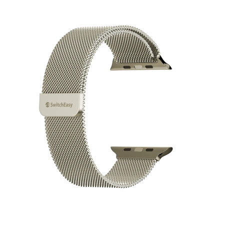 Ремешок Switcheasy Mesh Stainless Steel Apple Watch Loop для Apple Watch 42/44/45/49mm Starlight