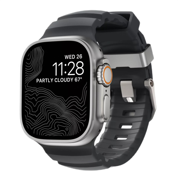 Ремешок Nomad Rocky Point Band для Apple Watch 49/45/44/42mm Storm / Natural Hardware
