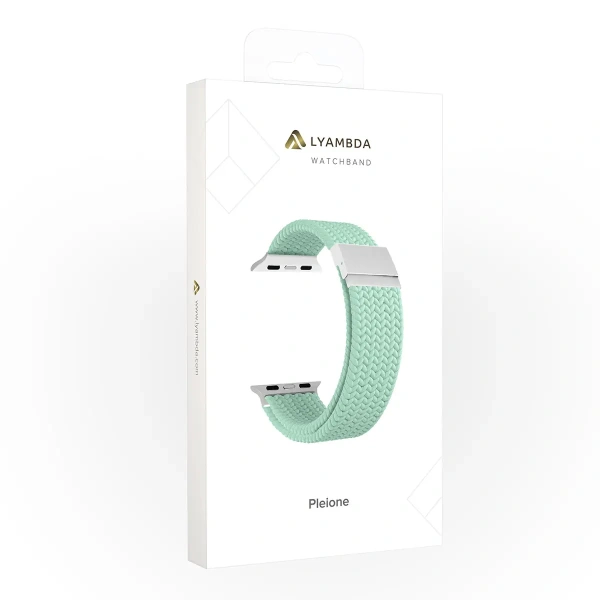 Ремешок Lyambda Pleione для Apple Watch 42-49 мм Light Green