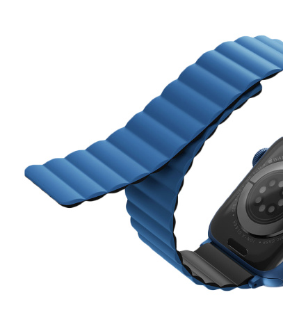 Ремешок Uniq для Apple Watch 38-41 mm Revix Reversible Magnetic Blue/Black Ремешок Uniq для Apple Watch 38-41 mm Revix Reversible Magnetic Blue/Black