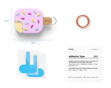 Чехол Elago Ice Cream Silicone Hang Case для AirPods 3 (2021) Lavender