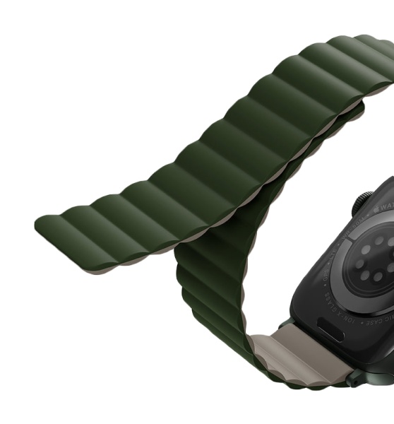 Ремешок Uniq для Apple Watch 42-45 mm Revix Reversible Magnetic Green/Taupe