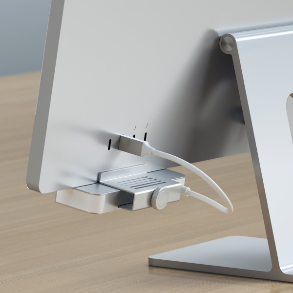 Алюминиевый USB-хаб Satechi Type-C Clamp для iMac Silver