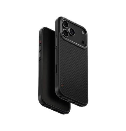 Защитный чехол UNIQ KEVA Kevlar (MagSafe) для iPhone 17 Pro Max Carbon Black Защитный чехол UNIQ KEVA Kevlar (MagSafe) для iPhone 17 Pro Max Carbon Black