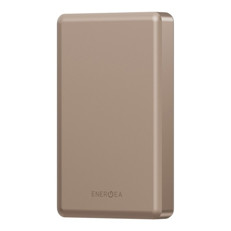 Внешний аккумулятор EnergEA AluPac 10K MagSafe 10000 мАч 15W, USB-C 20W Ultra Light Aluminium Gold