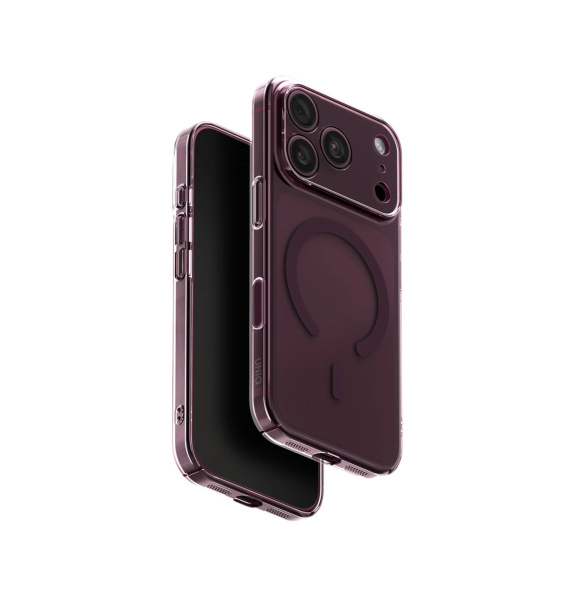 Защитный чехол UNIQ AirSuit (MagSafe) для iPhone 18 Pro/17 Pro Glossy Burgundy