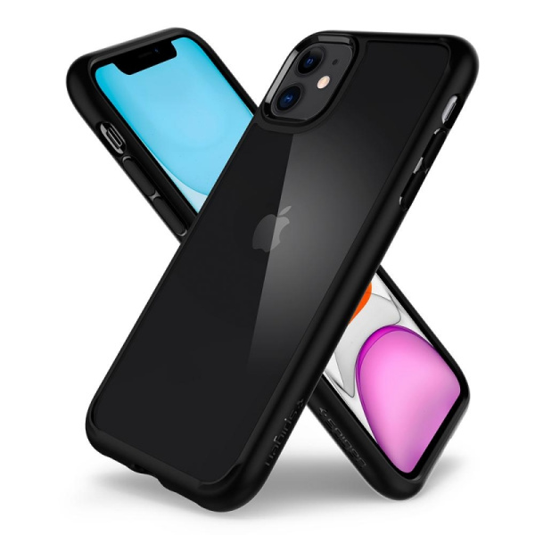 Защитный чехол Spigen Ultra Hybrid для iPhone 11 Matte Black