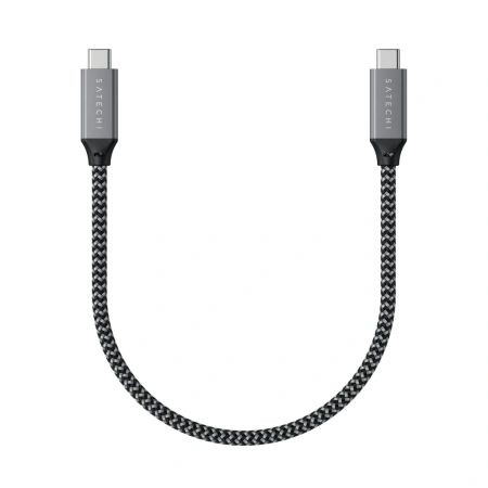 Кабель Satechi 100W USB-C to USB-C 25cm Space Gray