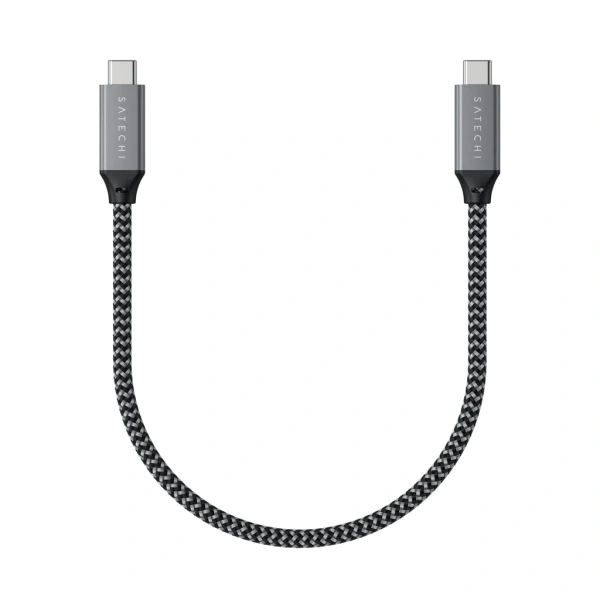 Кабель Satechi 100W USB-C to USB-C 25cm Space Gray