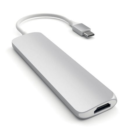 USB-концентратор Satechi Slim Aluminum Type-C Multi-Port Adapter 4K Silver ST-CMAS