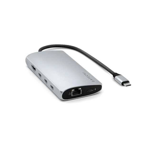 Адаптер Satechi USB-C Multiport Adapter 8K with Ethernet V3 Silver