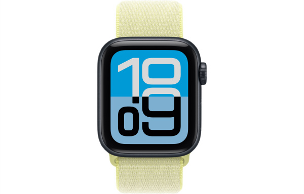 Часы Apple Watch SE 3 (2025) 40mm Midnight Aluminum Case with Neon Yellow Sport Loop (GPS)
