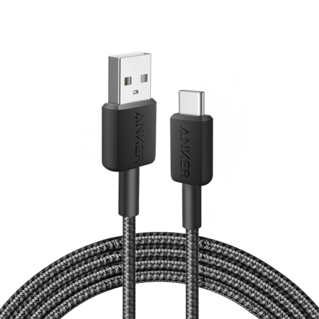 Кабель Anker 322 USB-C to USB-A Cable 15W 90см Black