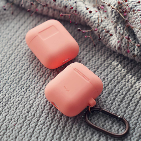 Чехол Elago для AirPods Silicone Сase Peach Чехол Elago для AirPods Silicone Сase Peach