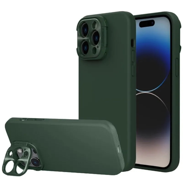 Чехол Nillkin для iPhone 15 Pro Max LensWing Magnetic Green