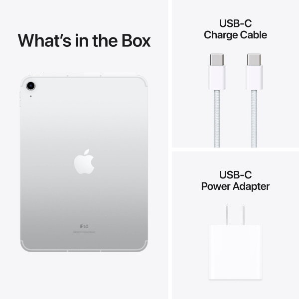 Планшет Apple iPad 10.9 (2022) Wi-Fi + Cellular 64Gb Silver (Серебристый)