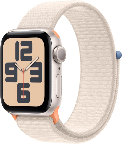 Часы Apple Watch SE (2023) 40mm Starlight Aluminum Case with Starlight Sport Loop (GPS)