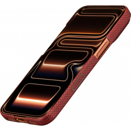 Защитный чехол Pitaka Sakura Hours для iPhone 17 Pro Max Daybreak Red