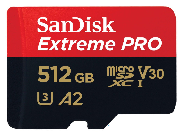 Карта памяти SanDisk microSDXC 512GB Extreme Pro Class 10