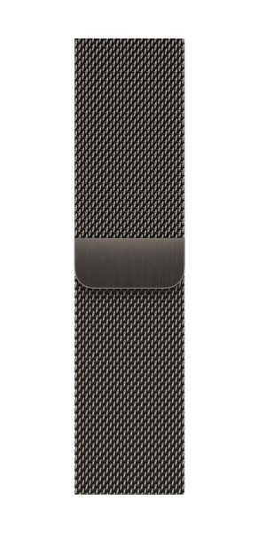 Apple Watch Series 9 41mm Graphite Stainless Steel Case with Graphite Milanese Loop (GPS + LTE)