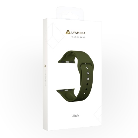 Ремешок Lyambda Altair для Apple Watch 42-45 мм Olive