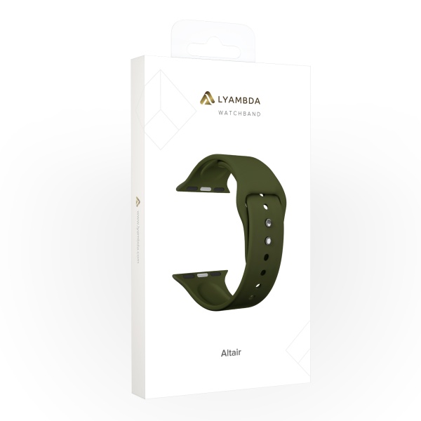 Ремешок Lyambda Altair для Apple Watch 38-41 мм Olive