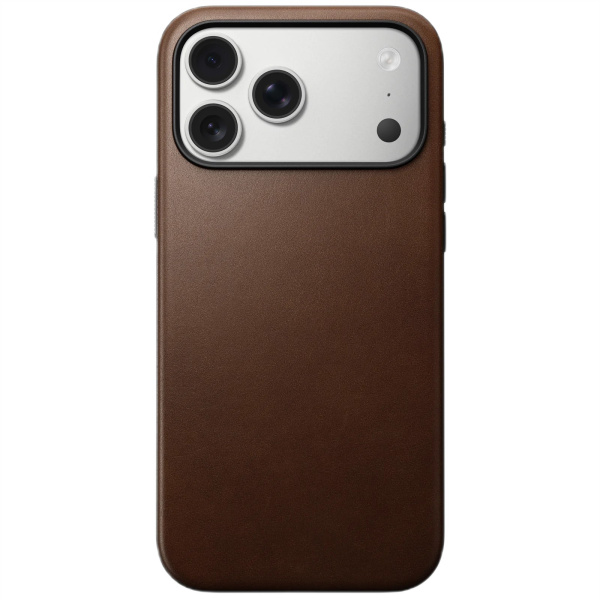 Защитный чехол Nomad Modern Leather case для iPhone 17 Pro Max Brown