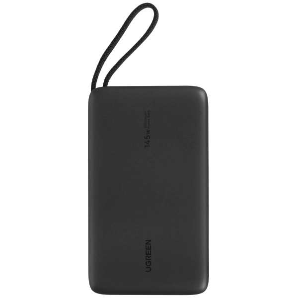 Внешний аккумулятор UGREEN PB551 (55992B) 145W Power Bank 20000mAh USB-C/USB-A со встроенным кабелем USB-C Space Gray