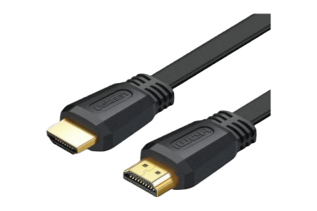 Кабель UGREEN ED015 (70159) HDMI Flat Cable 2m Черный