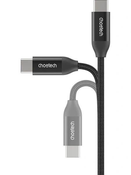 Кабель Choetech USB C to C 240W 5A 1m Black