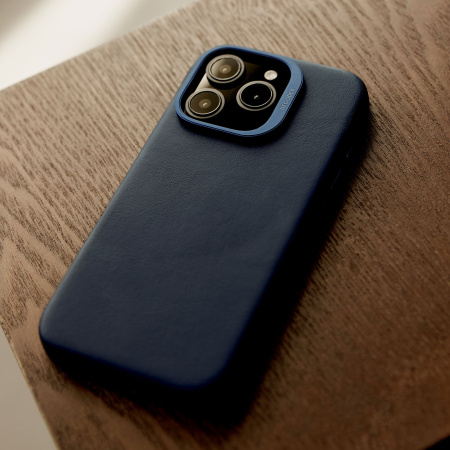 Защитный чехол Decoded Leather MagSafe Case для iPhone 16 Pro Max Navy Blue Защитный чехол Decoded Leather MagSafe Case для iPhone 16 Pro Max Navy Blue