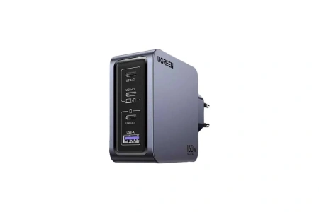 Зарядное устройство UGREEN X763 Nexode Pro 160W USB-A / 3xUSB-C GaN с кабелем 1,5M