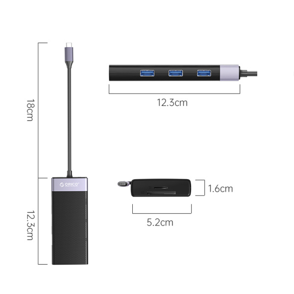 USB-концентратор Orico 10-in-1 Multifunctional Docking Station