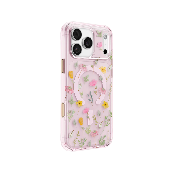 Защитный чехол Uniq COEHL IML EVIE (MagSafe) для iPhone 18 Pro/17 Pro Pink Blossom