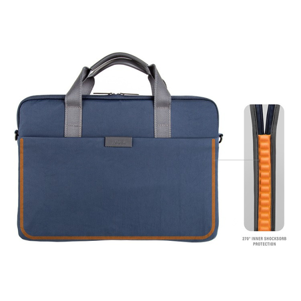 Защитный чехол Uniq Stockholm Nylon Messenger Bag для MacBook Pro 16" Abyss Blue