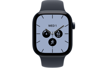 Часы Apple Watch Series 12 42mm Night Blue Ceramic Case with Navy Blue Sport Band (GPS + LTE) (M/L)