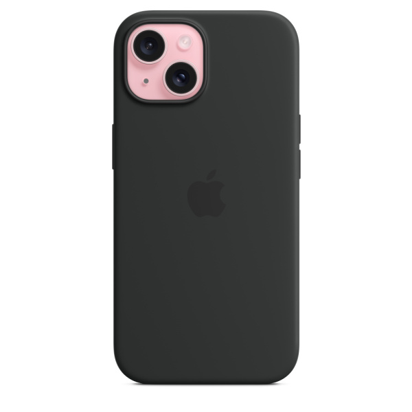 Чехол Apple iPhone 15 Silicone Case with MagSafe Black