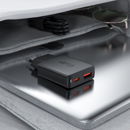 Сетевое зарядное устройство ACEFAST A69 PD30W GaN USB-A+USB-C Black Сетевое зарядное устройство ACEFAST A69 PD30W GaN USB-A+USB-C Black