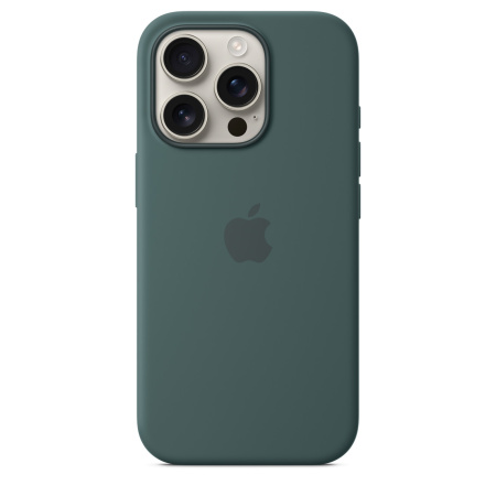 Чехол Apple iPhone 16 Pro Silicone Case with MagSafe Lake Green