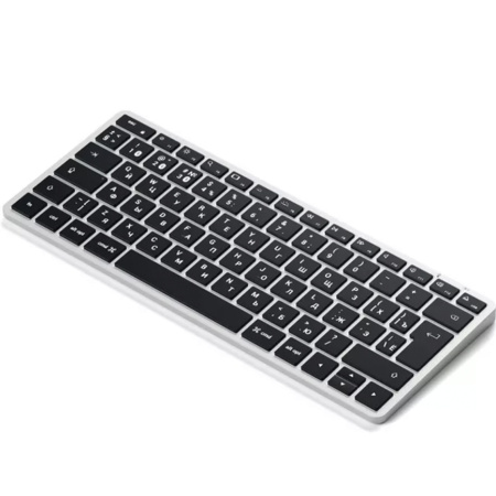 Клавиатура Satechi Slim X1 Bluetooth Backlit Keyboard с русской раскладкой Silver